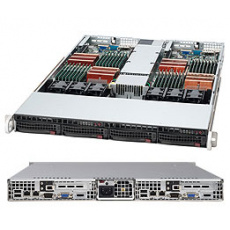 SupermicroTwin® CSE-808T-1200B 1U chassis