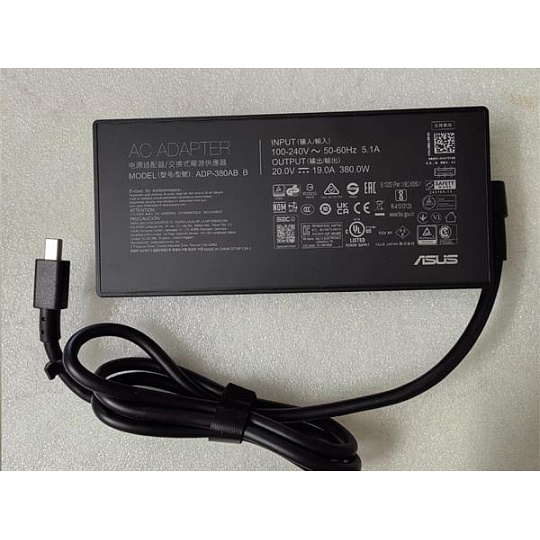 ASUS AC NAPÁJACÍ ADAPTÉR 380W 20V 3ipn RECTANGLE- bez EU plug
