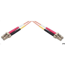 Patchcord optický MM OM4 50/125, LC-LC, 30m, LSOH barva aqua dup. 2x 2,8mm, I/L 0,2dB, R/L -35dB,