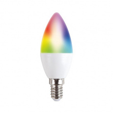 Solight LED SMART WIFI žiarovka, sviečka, 5W, E14, RGB, 400lm