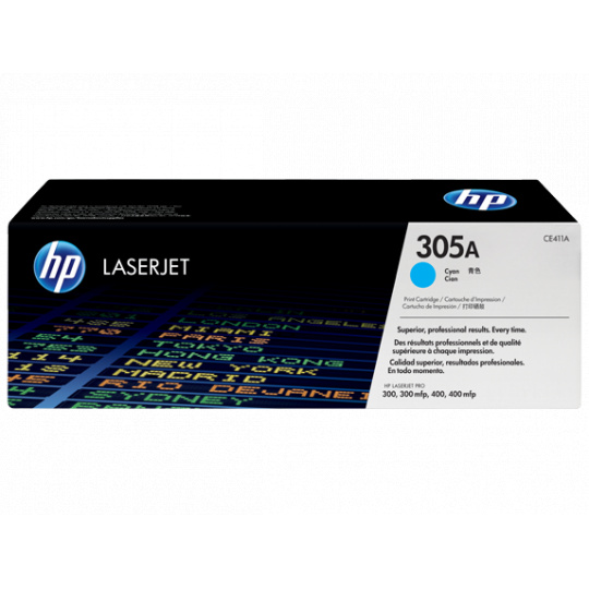 HP toner azúrový HP305A