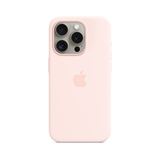 Apple iPhone 15 Pro Silicone Case with MagSafe - Light Pink