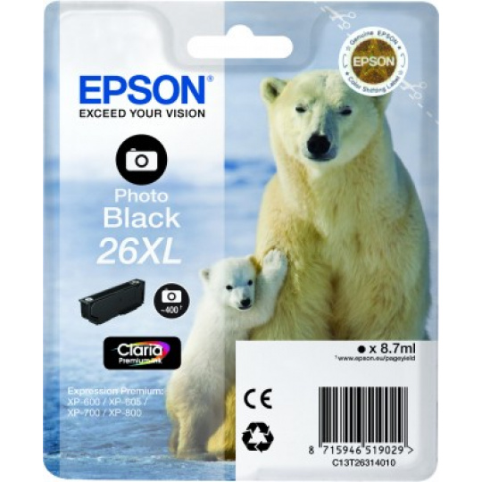 Epson atrament XP-600/XP-700/XP-800 photo black XL