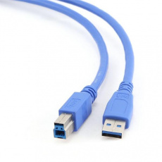 Gembird kábel USB 3.0 (AM) na USB 3.0 (BM), 0.5 m, modrý