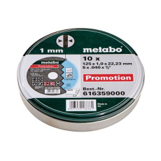 Metabo 10 cutting discs SP 125x1,0x22.23 mm Metabo 10 cutting discs SP 125x1,0x22.23 mm