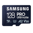 128 GB . microSDXC karta Samsung PRO Ultimate + SD adapter (U3, V30, A2), (r200MB/s, w130MB/s)