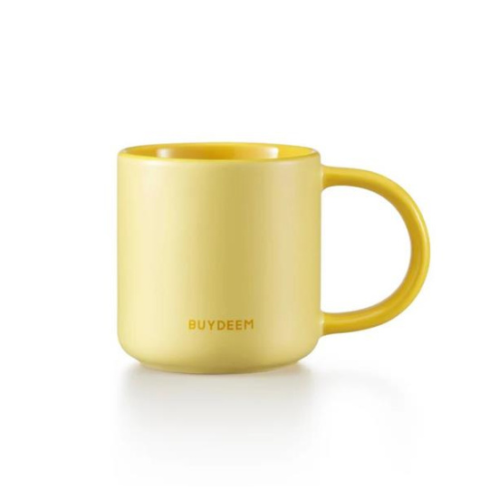 BUYDEEM Keramický hrnček 300 ml, model CD1018, farba jemná žltá