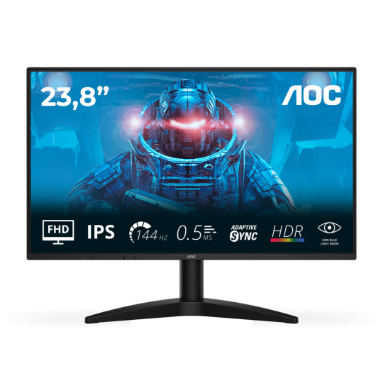 AOC 24B36X 23,8" IPS 1920x1080 20M:1 1ms 300cd DP HDMI čierny 144Hz AOC 24B36X 23,8" IPS 1920x1080 20M:1 1ms 300cd DP HDMI čierny 144Hz