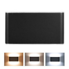Solight LED vonkajšie nástenné osvetlenie Modena, 12W, 800lm, 3CCT, čierna Solight LED vonkajšie nástenné osvetlenie Modena, 12W, 800lm, 3CCT, čierna