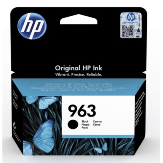 HP originál ink 3JA26AE, HP 963, black, 1000str., 24.09ml