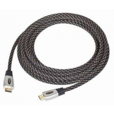 Gembird kábel prémiový HDMI, standard speed (M - M), pozlátené konektory, opletený, 4.5 m, blister