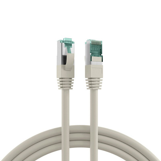 EFB S/FTP Patchkábel LSOH 30m, cat.6a, sivý Cu