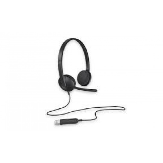 Logitech® H340 USB Headset - BLACK - USB - EMEA