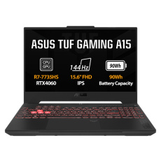 ASUS TUF Gaming A15 FA507NV-LP111W, Ryzen 5 7535HS, 15.6˝ 1920x1080 FHD, RTX 4060/8GB, 16GB, SSD 1TB, W11H
