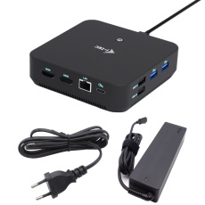 i-tec USB-C DP Dual HDMI Docking Station, Power Delivery 100W + Universal Charger 100W