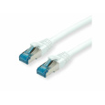Value Patchkábel LSOH S/FTP Cat6A, biely 0,15m, Cu