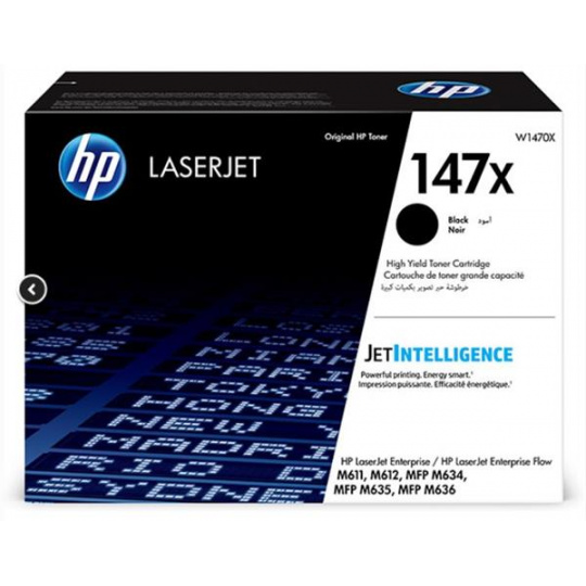 HP originál toner W1470X, black, HP 147X