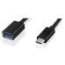 CNS USB 3.0 kábel, Super-speed 5Gbps, 9pin, A female - C male, 1m, čierny