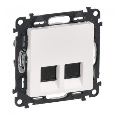 Legrand VALENA LIFE ZÁSUVKA 2X RJ45 CAT.6A STP BIELA Legrand VALENA LIFE ZÁSUVKA 2X RJ45 CAT.6A STP BIELA