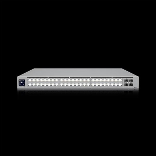 Ubiquiti Compact desktop/wall-mountable, professional-grade 8-port, Layer 3 Etherlighting™ PoE++ switch with (8) 10 GbE Ubiquiti Compact desktop/wall-mountable, professional-grade 8-port, Layer 3 Etherlighting™ PoE++ switch with (8) 10 GbE