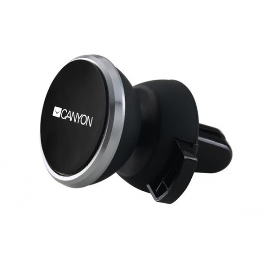 Canyon Car Holder for Smartphones,magnetic suction function ,with 2 plates(rectangle/circle), black ,40*35*50mm 0.033kg