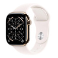 Apple Watch Series 11 GPS + Cellular 46mm Gold Titanium Case with Light Blush Sport Band - S/M