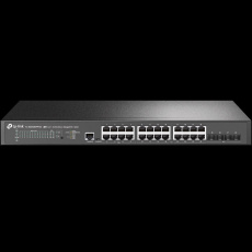 TP-LINK "JetStream™ 24-Port 2.5GBASE-T and 4-Port 10GE SFP+ L2+ Managed Switch with 16-Port PoE+ & 8-Port PoE++PORT: 24
