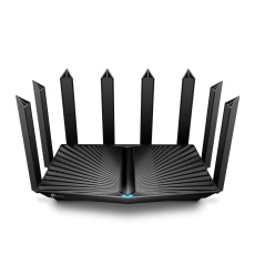 TP-LINK "AX7800 Tri-Band Wi-Fi 6 RouterSPEED: 574Mbps at 2.4 GHz + 4804 Mbps at 5 GHz_1 + 2402 Mbps at 5 GHz_2 SPEC: 8