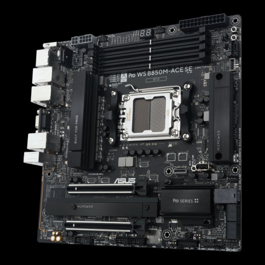 ASUS PRO WS B850M-ACE SE EPYC™ 4005 Series, DDR5,PCIe 5.0 x 16, PCIe 5.0 M.2 ASUS PRO WS B850M-ACE SE EPYC™ 4005 Series, DDR5,PCIe 5.0 x 16, PCIe 5.0 M.2