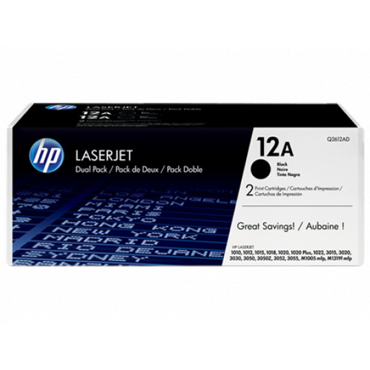 HP toner LaserJet 1010/1012/1015, čierny / Dual pack