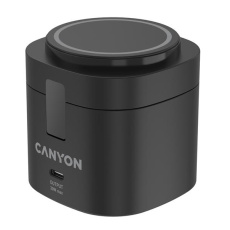 Canyon WS-405, 4v1, bezdrôtová Qi2 nabíjacia stanica pre 4 zariadenia s 65W nabíjačkou, čierna Canyon WS-405, 4v1, bezdrôtová Qi2 nabíjacia stanica pre 4 zariadenia s 65W nabíjačkou, čierna