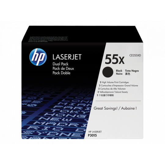 HP LaserJet P3015 Dual Pack Black Crtg