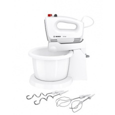 BOSCH_400 W, ručný šľahač, CleverMixx, obsahuje príslušenstvo, biely BOSCH_400 W, ručný šľahač, CleverMixx, obsahuje príslušenstvo, biely