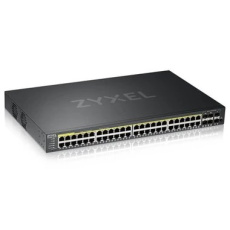 ZyXEL XGS2220-54HP, L3 Access Switch, 600W PoE, 40xPoE+/10xPoE++, 48x1G RJ45 2x10mG RJ45, 4x10G SFP+ Uplink, incl. 1 yr 