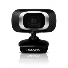CANYON 720P HD webcam with USB2.0. connector, 360° rotary view scope, 1.0Mega pixels, Resolution 1280*720, cable length 1.25m, Bla