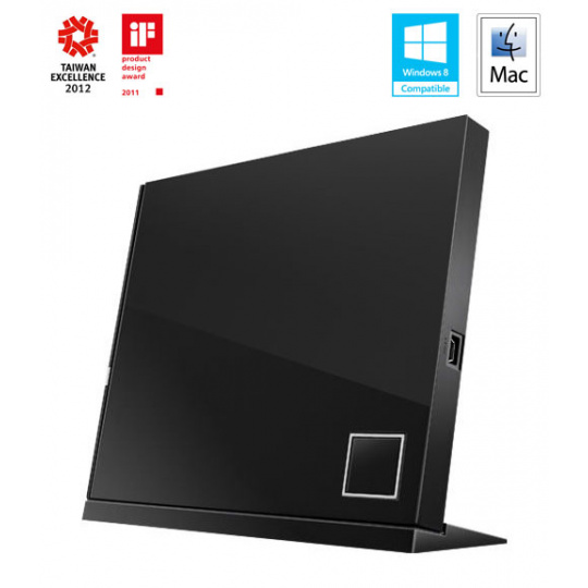 ASUS BLURAY SBC-06D2X-U/BLK/G/AS Combo, External, Retail,  black