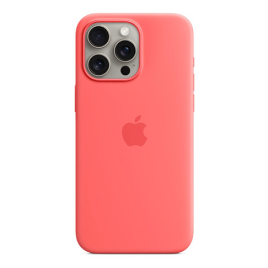 Apple iPhone 15 Pro Max Silicone Case with MagSafe - Guava