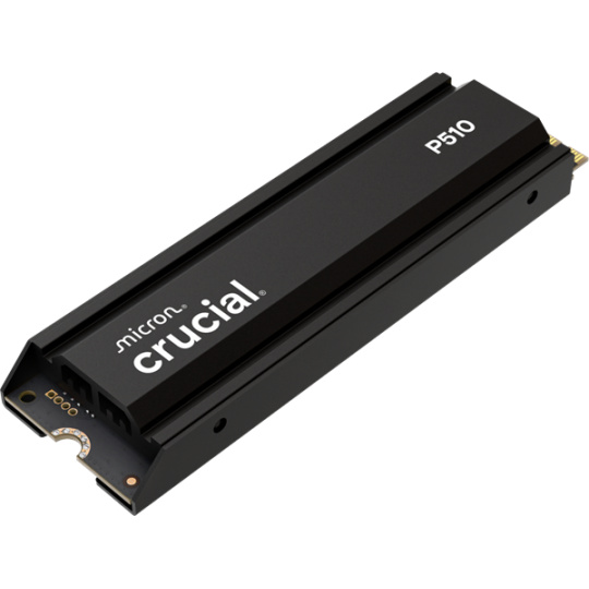 Crucial P510 1TB PCIe Gen5 NVMe M.2 SSD with heatsink