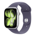 Apple Watch Series 11 GPS 46mm Silver Aluminium Case with Purple Fog Sport Band - M/L