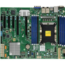 Xeon Single Socket S3647, 8x 288-pin DDR4 DIMM slots, 2x 10GbE LAN ports, 10x SATA3 (6Gbps) via C622