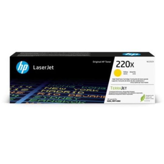 HP 220X Yellow Original LaserJet Toner  (~5,500 pages)