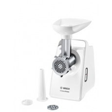 BOSCH_500 W, blocking power 1900 W, komora veľkosti 8, rýchlosť mletia 2,3 kg / min, 2 sitká, nástavec na klobásy BOSCH_500 W, blocking power 1900 W, komora veľkosti 8, rýchlosť mletia 2,3 kg / min, 2 sitká, nástavec na klobásy