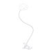 Solight LED stmievateľná stolná lampička s klipom biela, 300lm, nastaviteľná teplota svetla, USB