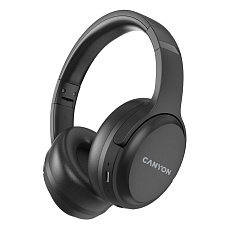 Canyon BTHS-5, OnRiff 5 Bluetooth bezdrôtové slúchadlá, USB-C nabíjanie, čierne