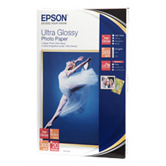 Epson papier Ultra Glossy Photo, 300g/m, 10x15, 20ks