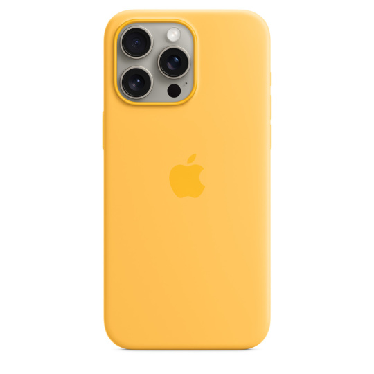 Apple iPhone 15 Pro Silicone Case with MagSafe - Sunshine