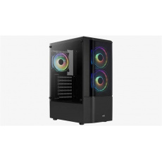 Aerocool MLG Quantum Mesh, skrinka ATX, RGB LED ventilátory, čierna, bez zdroja Aerocool MLG Quantum Mesh, skrinka ATX, RGB LED ventilátory, čierna, bez zdroja