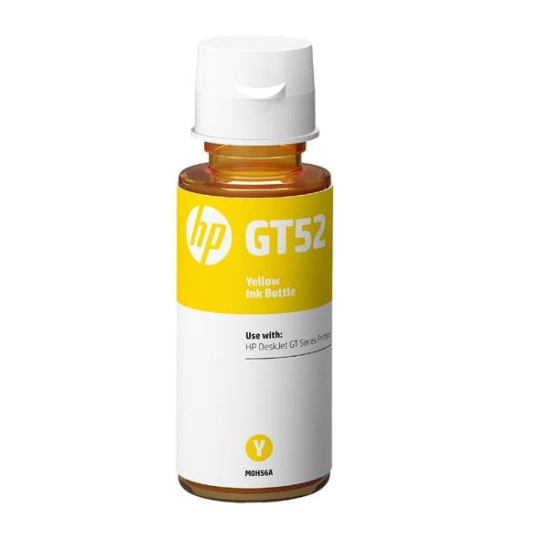 HP originál ink bottle M0H56AE, No.GT52, yellow, 8000str., 70ml, HP DeskJet GT serie