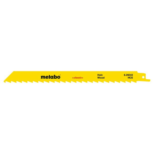 Metabo 5 pílových listov do šabľovej píly „fast wood“ 225 x 1,25 mm