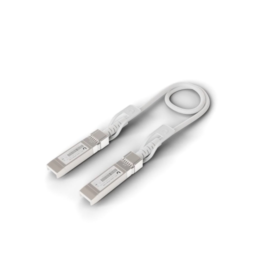 Ubiquiti Direct attach cable with auto link optimization for seamless 1G SFP, 10G SFP+, and 25G SFP28 interconnects betw